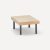 Black Metal Legs - Oak Table