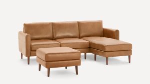 Nomad Leather Sectional with Ottoman