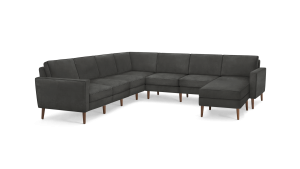 Nomad Velvet 7-Seat Corner Sectional with Reversible Chaise