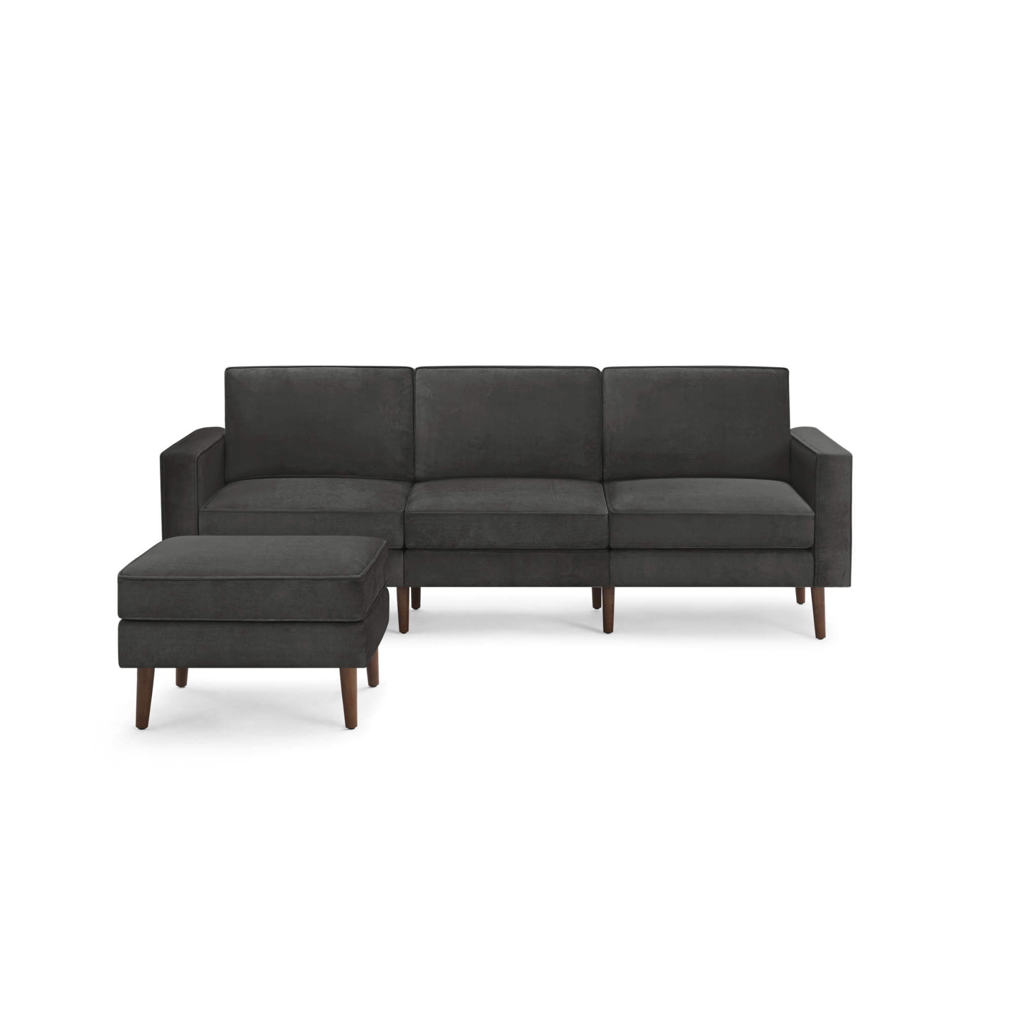 Nomad Velvet Sofa with Ottoman